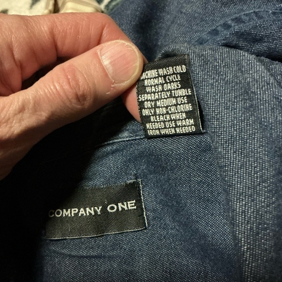 Vtg Y2K embroidered snowman denim shirt - Picture 3 of 10